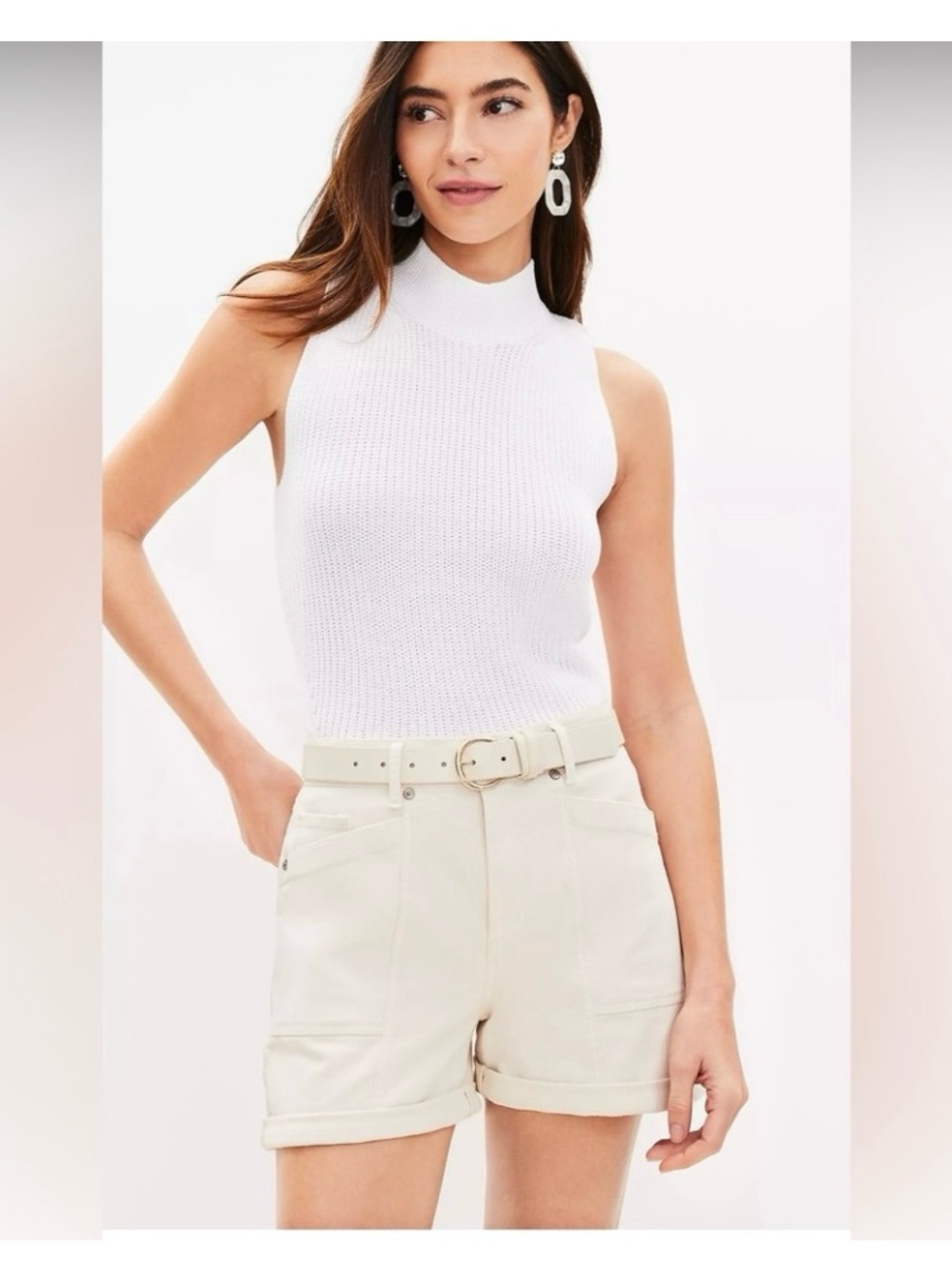 LOFT Carpenter Roll Shorts